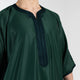 Moroccan Gandoura thobe for men in Emerald Green