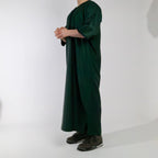 Moroccan Gandoura thobe for men in Emerald Green