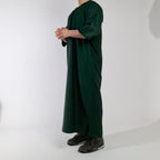 The Dark Emerald Green Zip Gandoura