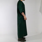 Moroccan Gandoura thobe for men in Emerald Green