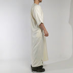Moroccan Gandoura thobe for men in Saharan Ivory
