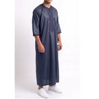 The Midnight Navy Zip Gandoura