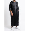 Shadow Black Zip Gandoura