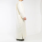 Moroccan hooded Djellaba thobe in Saharan Ivory