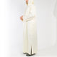 Moroccan hooded Djellaba thobe in Saharan Ivory