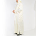 Moroccan hooded Djellaba thobe in Saharan Ivory