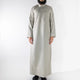 Slim Fit Signature Saudi Thobe - Cream Linen