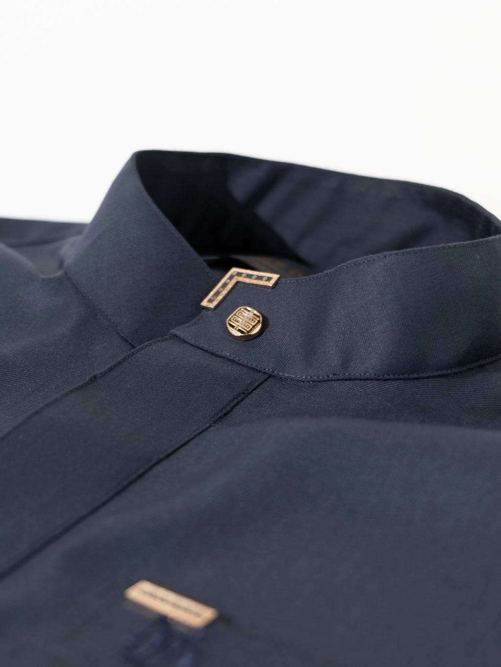 Slim Fit Signature Saudi Thobe - Dark Sapphire Blue