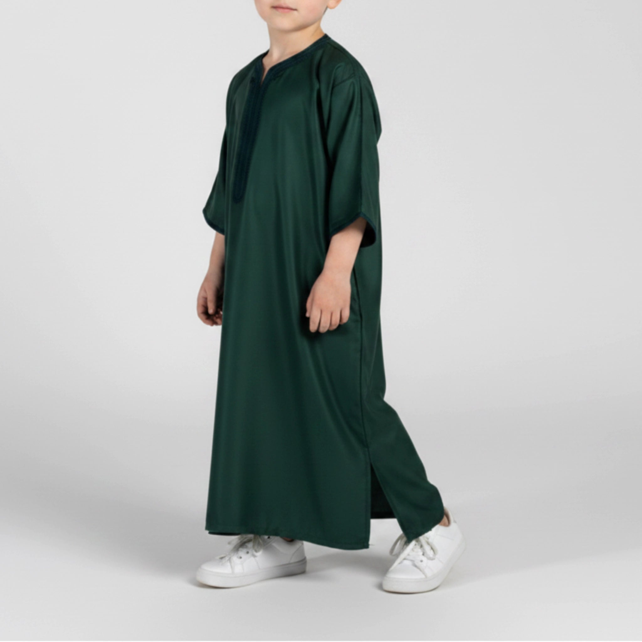 Boys Emerald Green Moroccan Gandoura