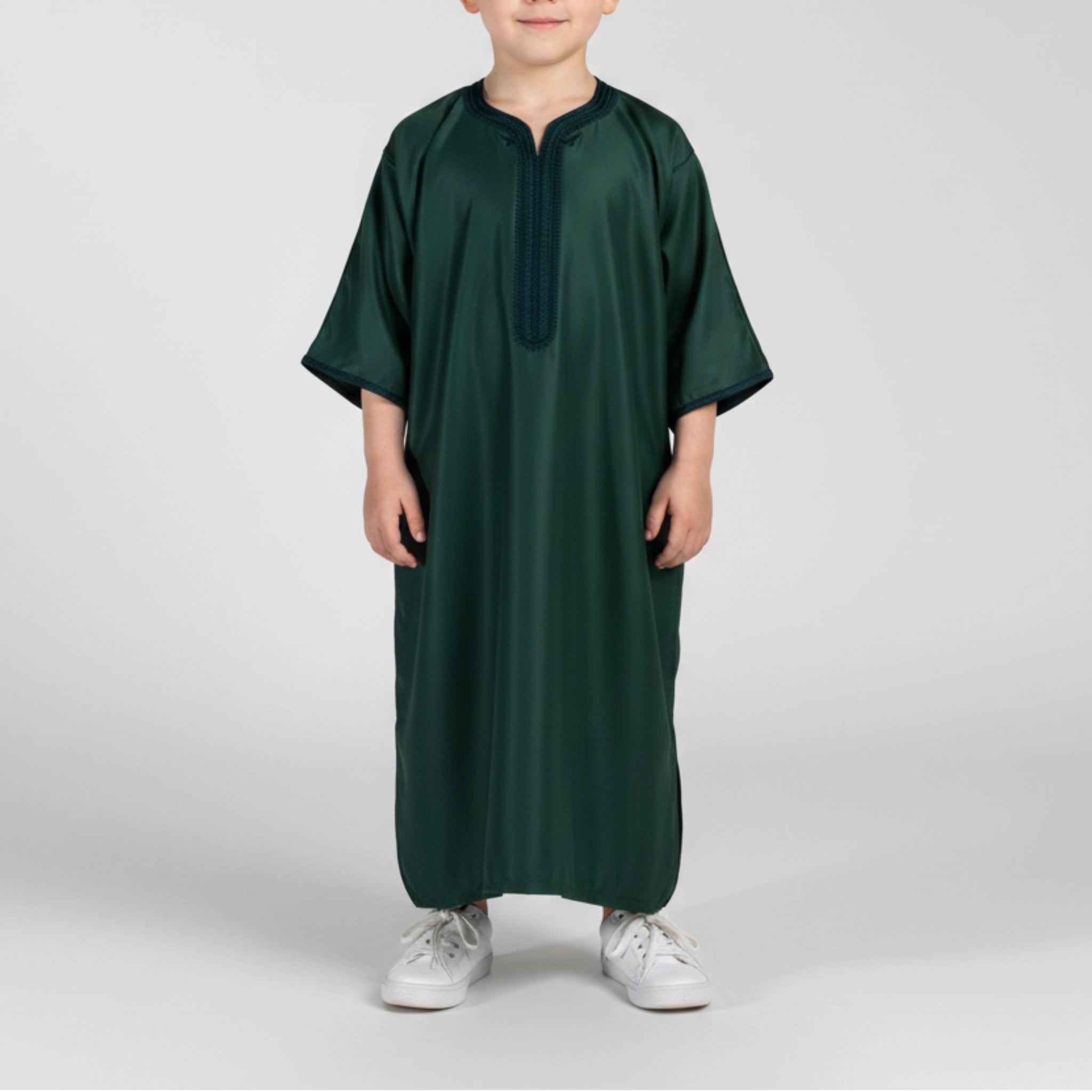 Boys Emerald Green Moroccan Gandoura