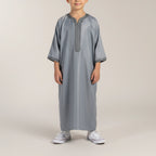 Boys Celestial Grey Moroccan Gandoura
