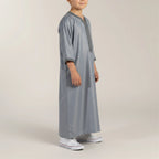 Boys Celestial Grey Moroccan Gandoura
